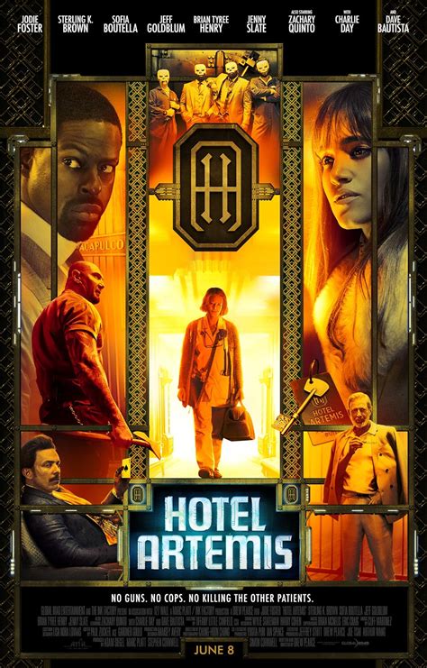 Jun 8, 2018 · "Hotel Artemis" was a film where the performances and atmosphere of the film worked, but that the story and the narrative were very confusing and boring and that affected quite a good project, since the distributor Global Road, no longer gave after teerible previous projects, in addition to bad decisions in the movie, it was slightly disappointing. 